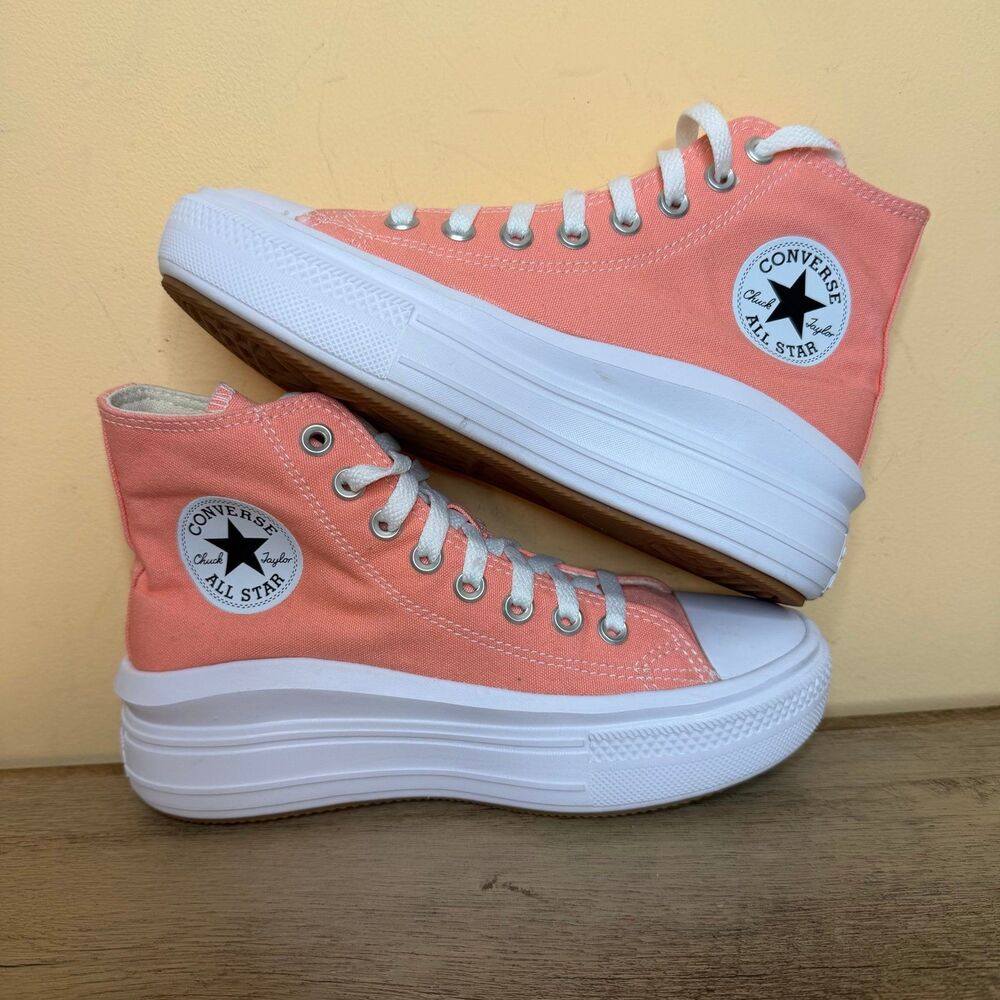 Converse Chuck Taylor Move Platform Women's Shoes size 7 Flamingo Canvas Casual